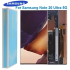 Оригинальный ЖК-дисплей AMOLED для Samsung Galaxy Note 20 Ultra LCD N985F N986B, сенсорный экран с дигитайзером Note20, Сверхтонкий дисплей с пятнами