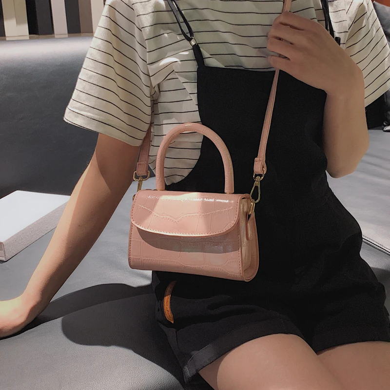 Новая женская сумочка с крокодиловым узором популярная маленькая сумка конверт