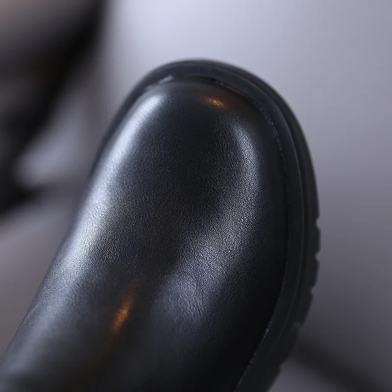 Новые осенние детские ботинки челси Мартенс для маленьких девочек детская