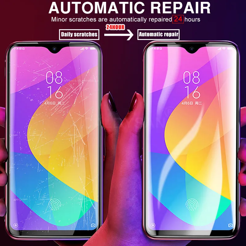 20d полностью Защитная Гидрогелевая пленка для Xiaomi Mi 9T Pro 8 Lite 9 SE A3 CC9e Pocophone F1 Защитная Гидрогелевая пленка