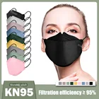 10-200 шт. Корейская KF94MASK KN95 маска FFP2 Mascarillas FFP2MASK черные защитные маски для лица FPP2 одобренная гигиеническая маска безопасности