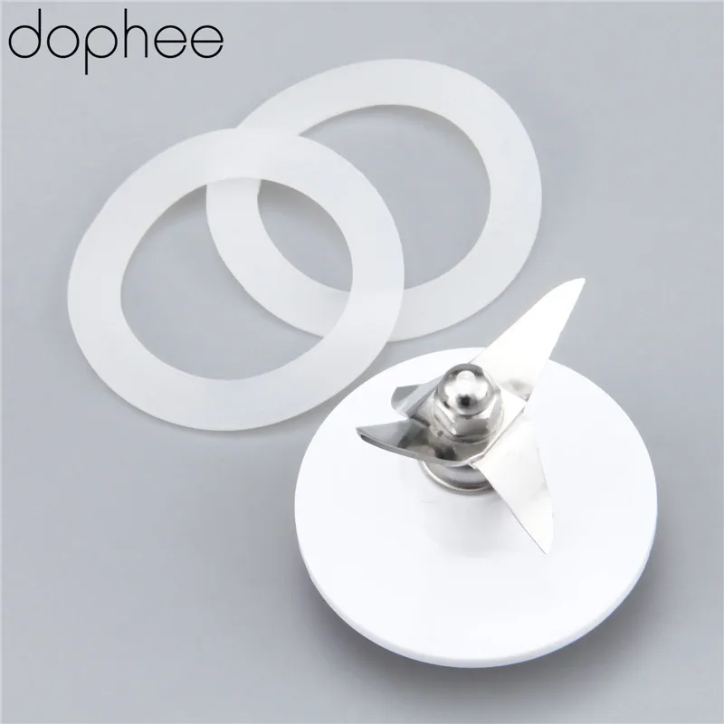 Dophee 3 шт. сменный резак для лезвий и две резиновые прокладки подходят блендера