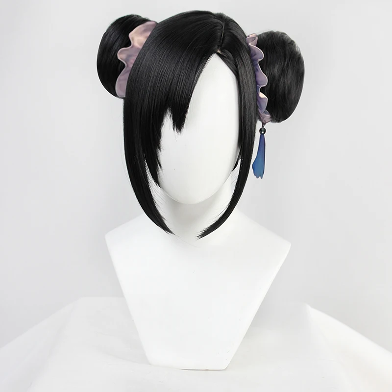 Парики для косплея финальной фантазии Tifa Lockhart термостойкие черные короткие