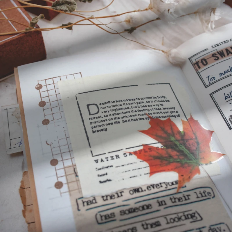 Винтажный планер Справочник функция серии Дата украшения штамп деревянные и