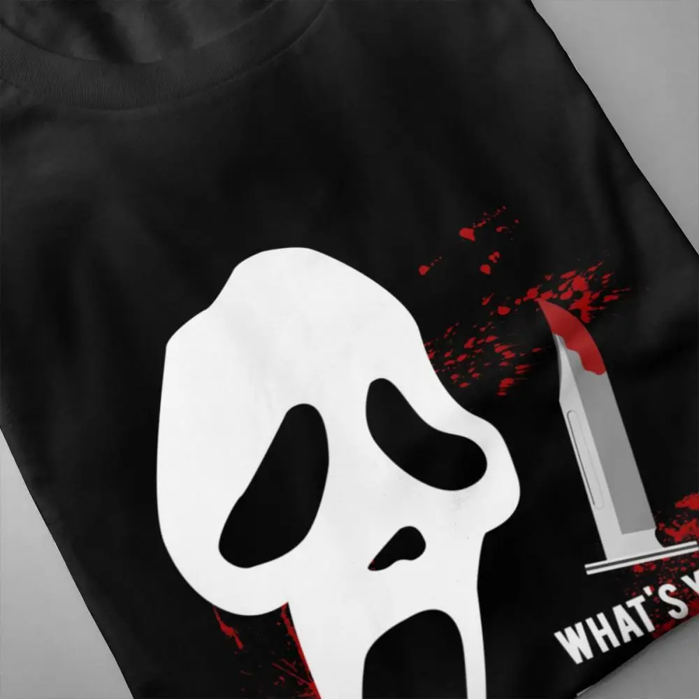 Scream любимые из фильма ужасов T рубашки для мальчиков Slim Fit мужчин 2018 новый на заказ