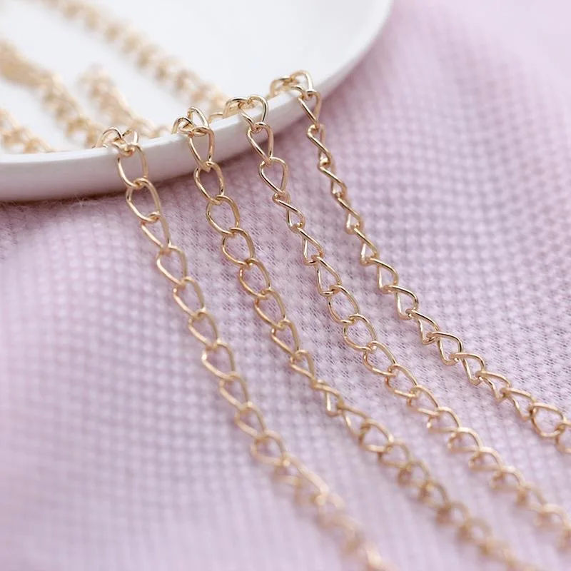 

100cm Necklace Extension Chain Bulk Bracelet Extended Chains Tail Extender For DIY Jewelry Making Findings