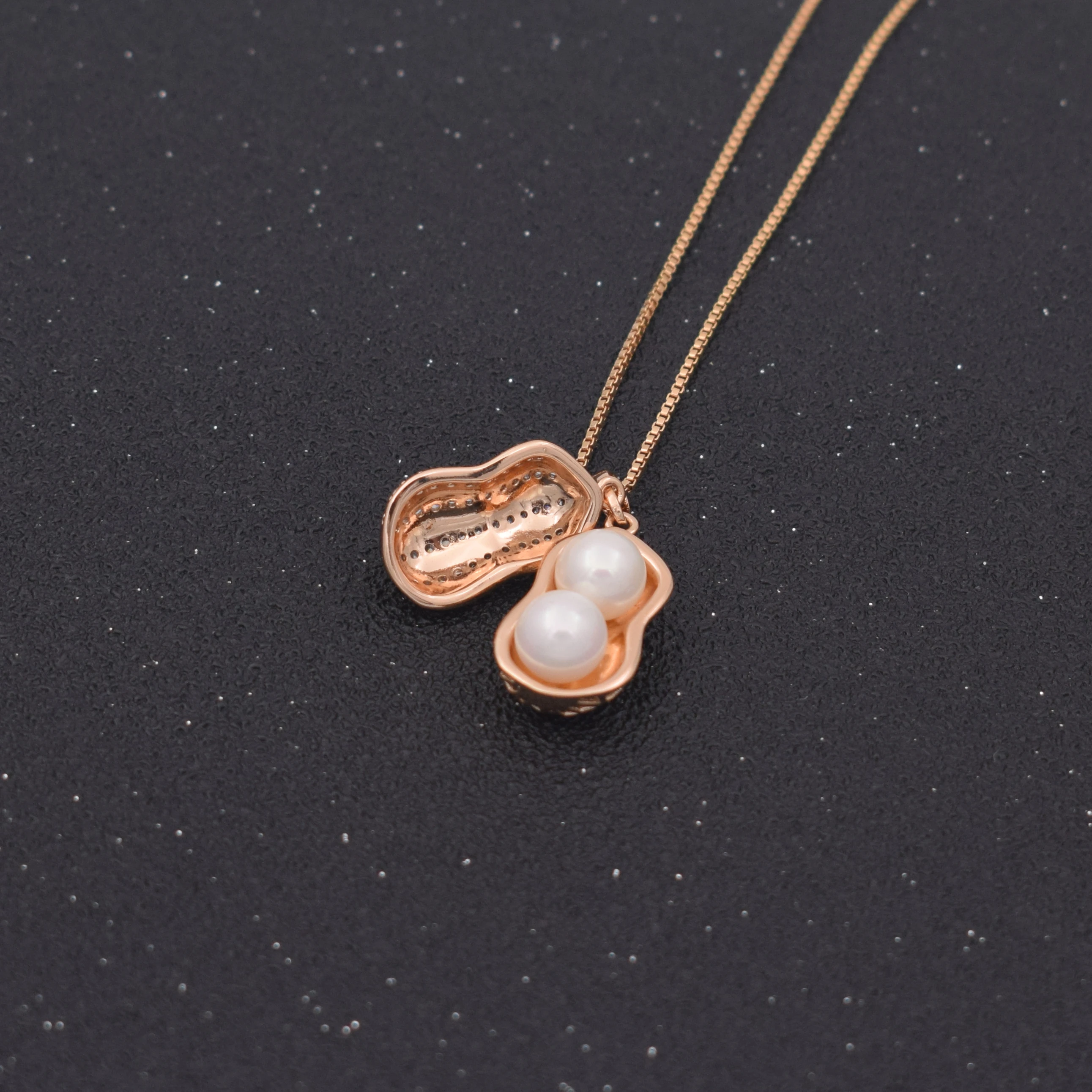 Модное колье милое ожерелье для женщин из нержавеющей стали цепь арахисовое