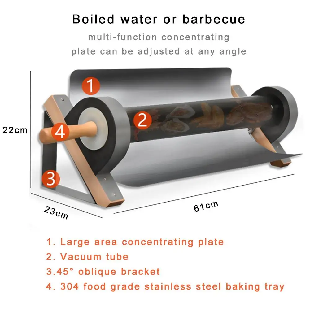 

Portable Solar Oven Multi-functional Solar Cooker Package Soup Boiling Machine Great For Camping And Cooks Food