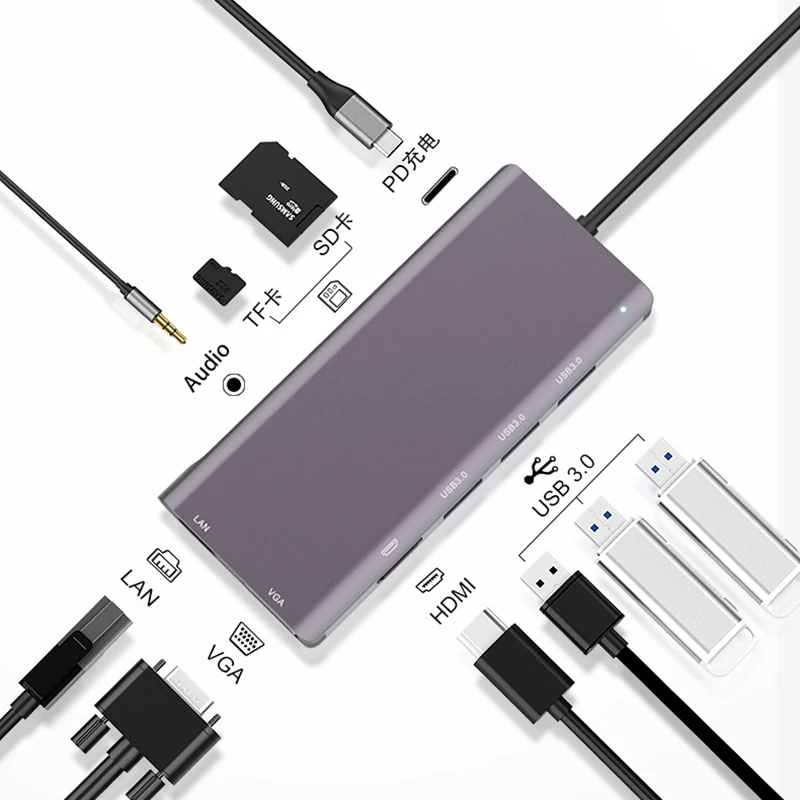 USB C HUB Type to Multi 3 0 HDMI адаптер док-станция для Pro Huawei Mate 30 USB-C 1 Splitter Port | Компьютеры и