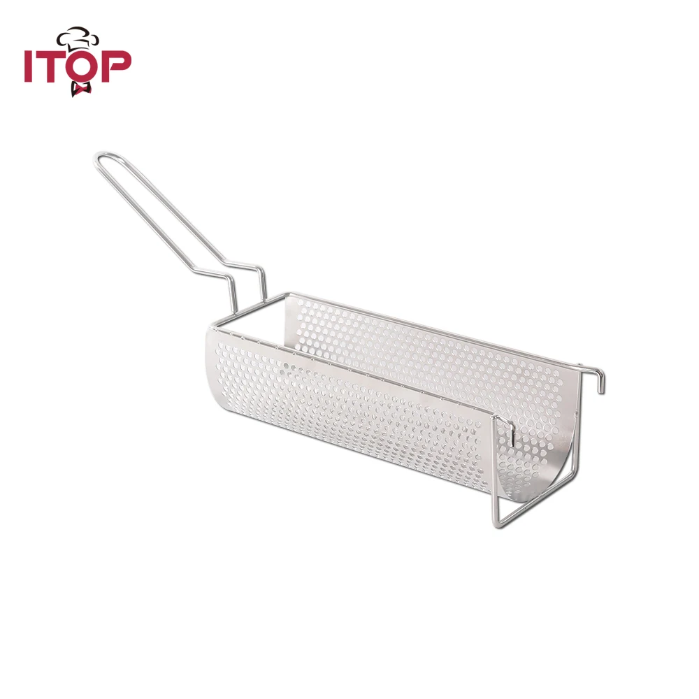ITOP ручной картофель фри машина помощник жареная корзина нержавеющая сталь 30 см