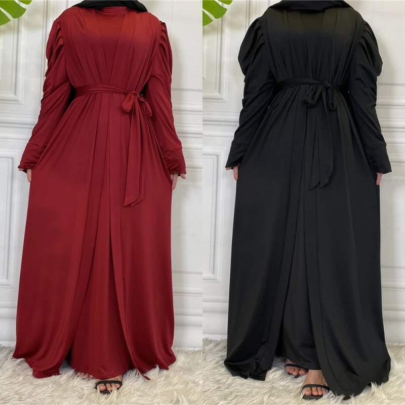 Новейший элегантный кардиган для мусульманской моды ИД индейка открытая абайя