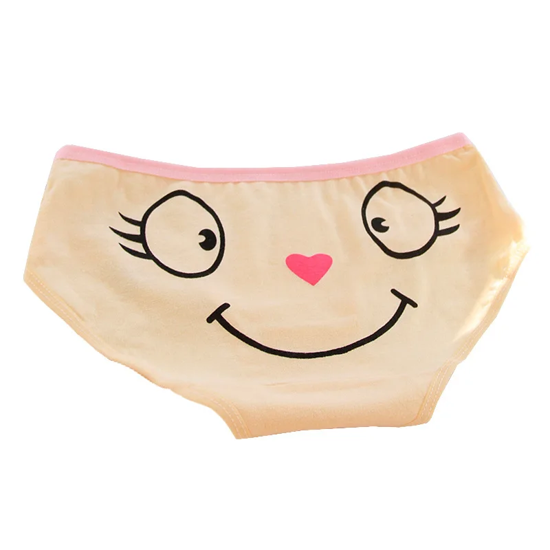 

Ladies Cotton Cartoon Panties Ladies Cotton Crotch Panties Candy Color Cute Expression Panties
