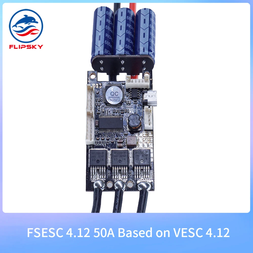 

Skateboard Speed Controller FSESC 4.12 50A Based on VESCÂ® 4.12 Remote Control Accessories Outdoor ESC 48v Electric Longboard