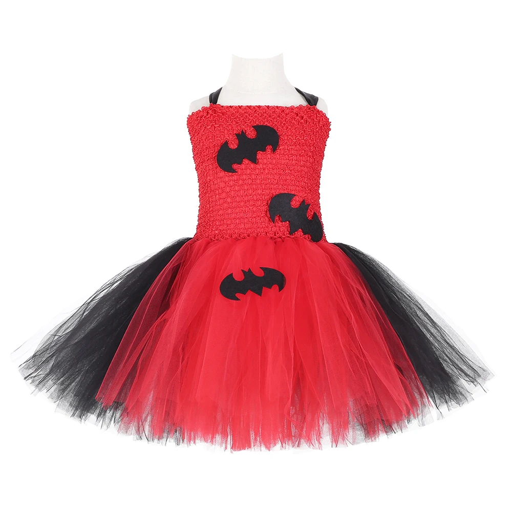 Платье-пачка с летучей мыши вампира детские костюмы на хэллоуин красного и