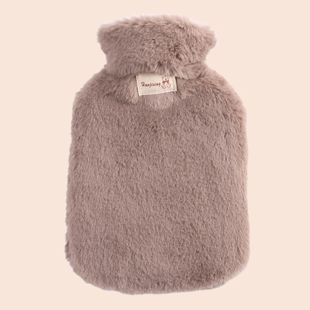 

800ml Hot Water Bottle with Plush Cover Hot Water Bag Classic Rubber Hot Water Bottle Large Capacity Hot Water Bottle Cold Pack