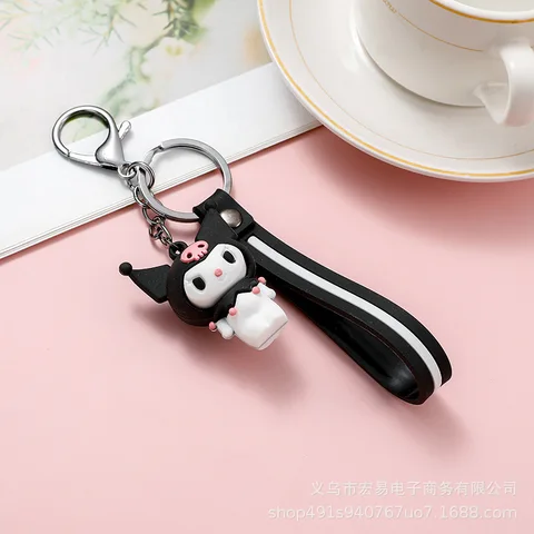Брелок для ключей Sanrio, мультяшный брелок с изображением собаки корицы hello kitty для девочек и мальчиков, подарочный