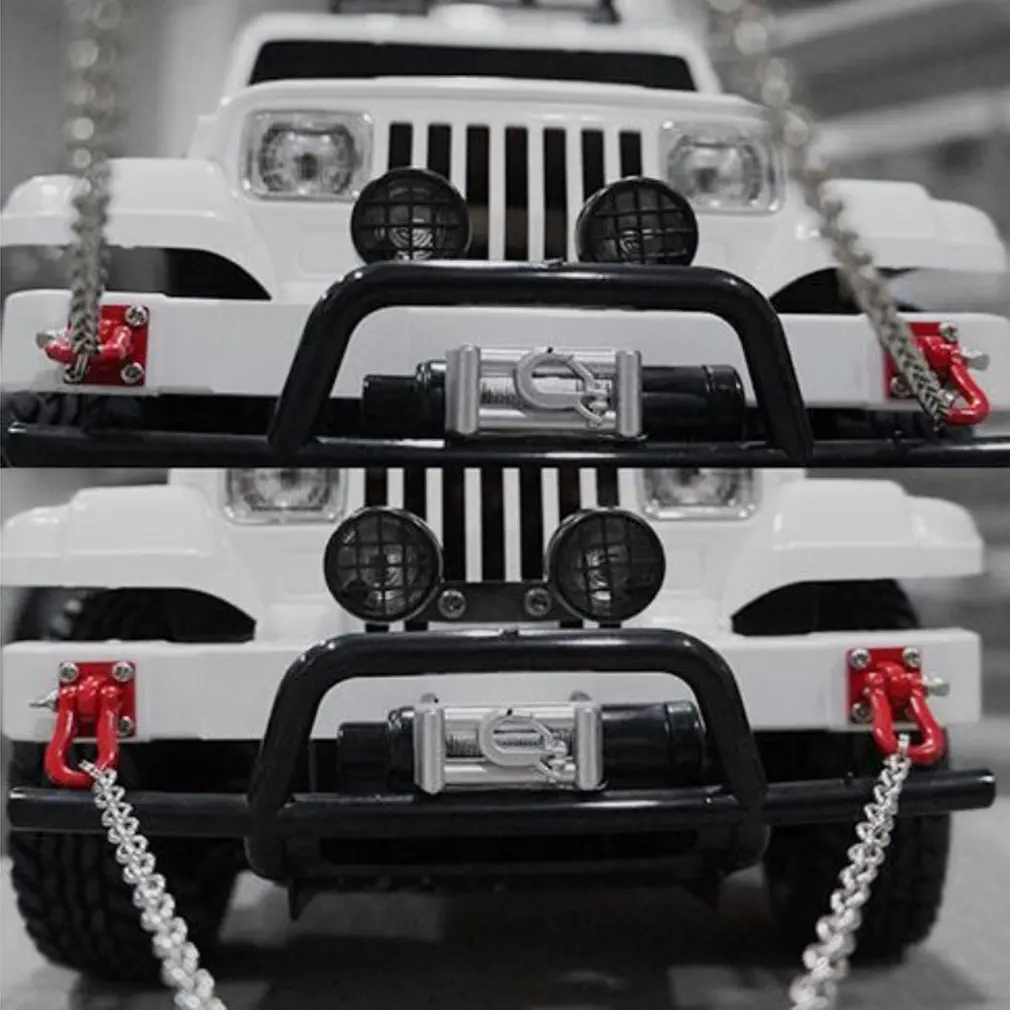RC 1/10 Metal Trailer Hook Tow Chain Shackle Wire for Axial SCX10 TF2 Crawler Car Model Toys Hobby Spare Parts Accessories |