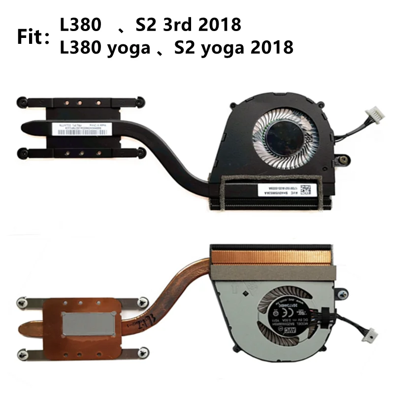 Новый оригинальный вентилятор для ноутбука Lenovo ThinkPad S2 3rd Gen 2018 L380 YOGA CPU Охлаждающий радиатор 01LW775 01LW776