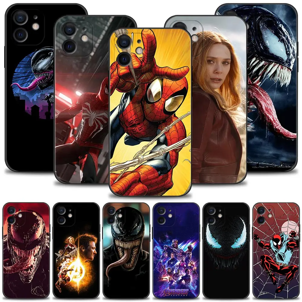 

Phone Case For Apple iPhone 13 12 11 Pro Max 13 12 Mini XS Max XR X 7 8 Plus 6 6S SE 2020 Cover Mavel Characters