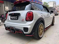 red black carbon fiber rear diffuser rear angle side skirts hood vent for mini cooper f56 jcw giomic style