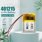 3,7 в 40 мАч 401215 литий-полимерный ионный литий-ионный аккумулятор для MP3 MP4 MP5 GPS bluetooth гарнитура звуковая игрушка перезаряжаемая литий-полимерная батарея