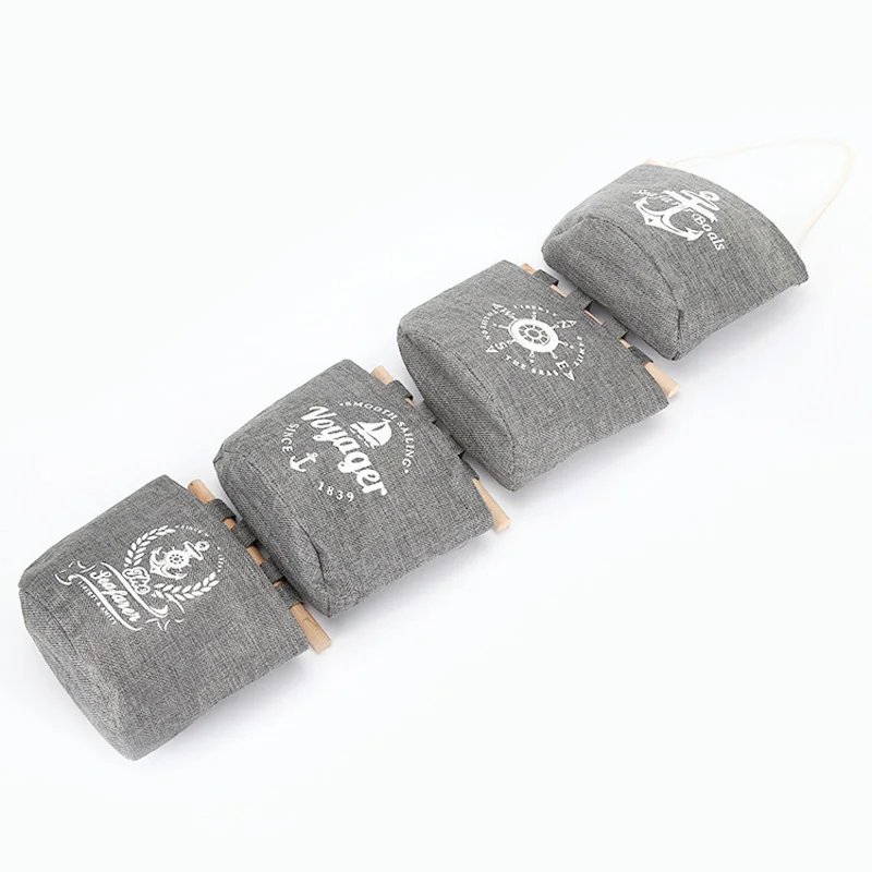 Новый Темно Синий Стильный трендовый Органайзер из хлопка и льна серого цвета