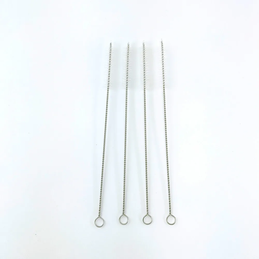 5 шт. портативная многоразовая металлическая щетка для очистки соломы Набор