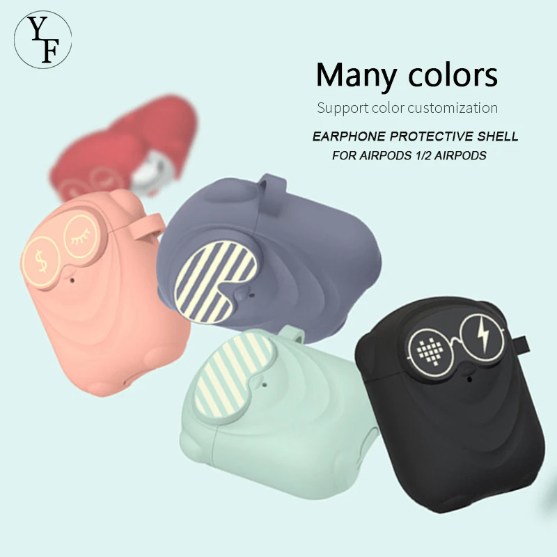 

Универсальный силиконовый защитный чехол для наушников Airpods поколения 1/2, чехол для зарядки Airpods 1/2, чехол для телефона