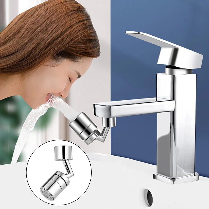 

720° Degree Sink Faucet Extender Double Function Water Filters Aerator Kitchen Basin Splash-proof Faucet Household Accessories