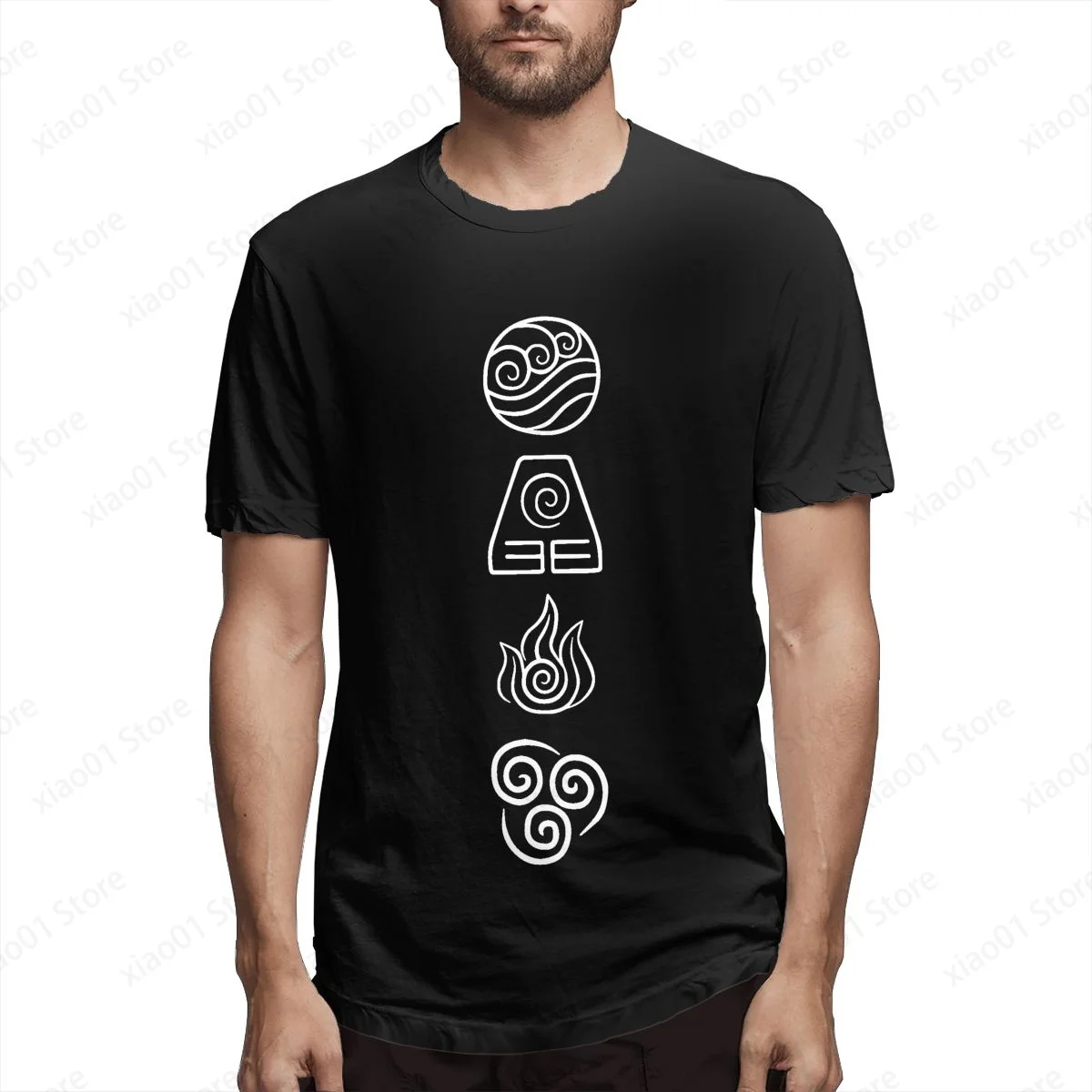 

Avatar - The Four Elements T Shirt Men Women Graphics Harajuku T-Shirt Creativity Short Sleeve Tee Tops