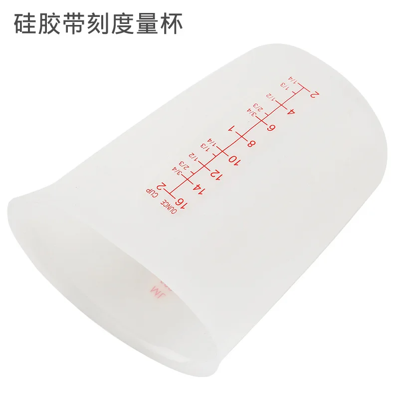 Мерный стакан из силикагеля для выпечки 250 500 мл мягкое молоко видимая