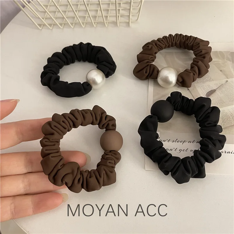 

Оптовая продажа 2022, женские весенние резинки для волос из Южной Кореи, резинки для волос с бусинами, женская заколка для волос, держатель для...