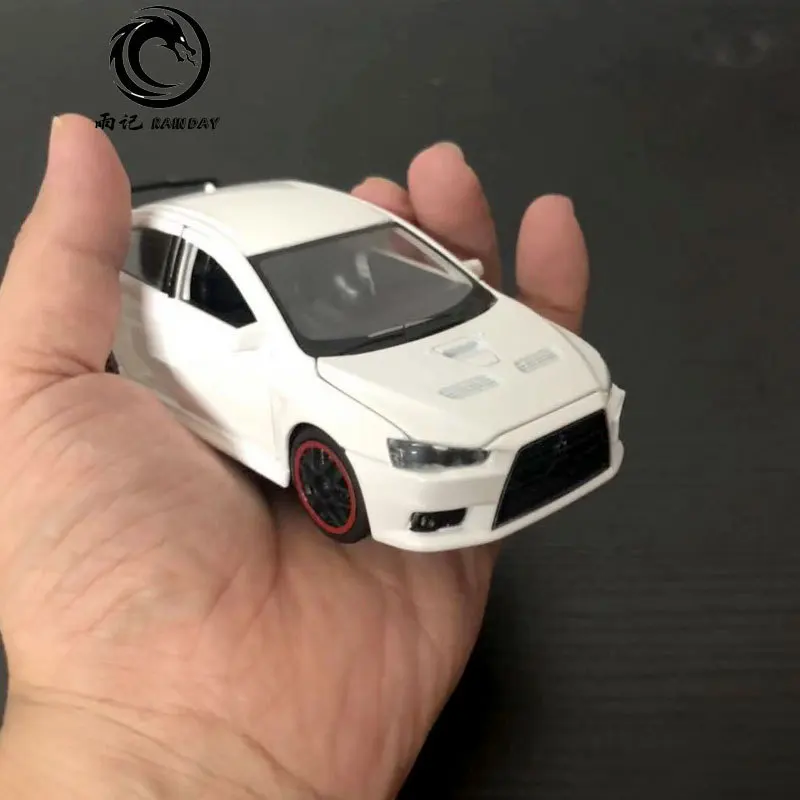 RD 1/32 масштабная модель автомобиля игрушки Mitsubishi Lancer Evolution X звук и свет Литье Металла Отступить модели автомобиля игрушки для подарка, для детей