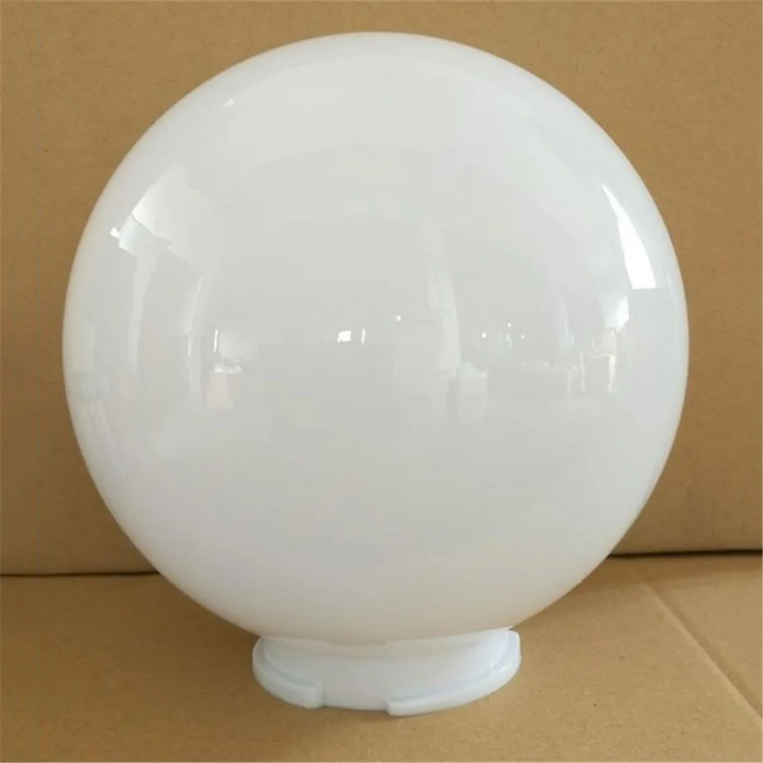 

White Clear D15cm D20cm D25cm Acrylic Replacement Lampshade for Post Pillar Lamp with 9.5cm Opening Globe Acrylic Lamp Shade