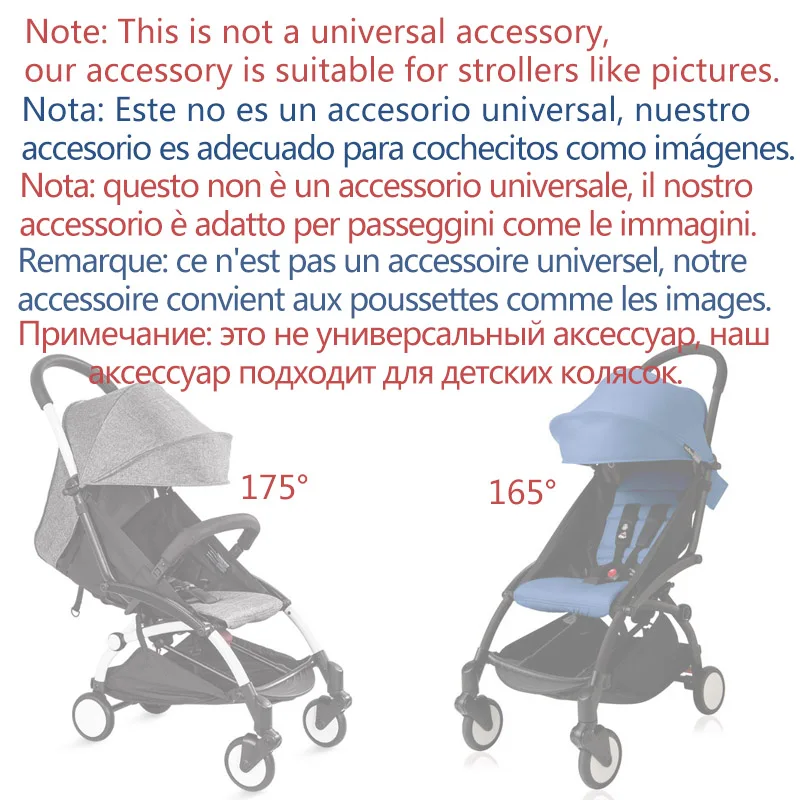175 Degrees Baby Stroller Pad Sun Shade Cover for Babyzen Yoyo Yoya Infant Sunshade Canopy Cushion Seat Liner Pram Accessories | Мать и