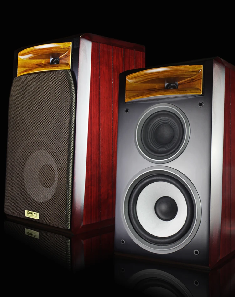 

M-016 Horn HiFi8 inch passive bookshelf speaker three-way home audio pair of imported logs