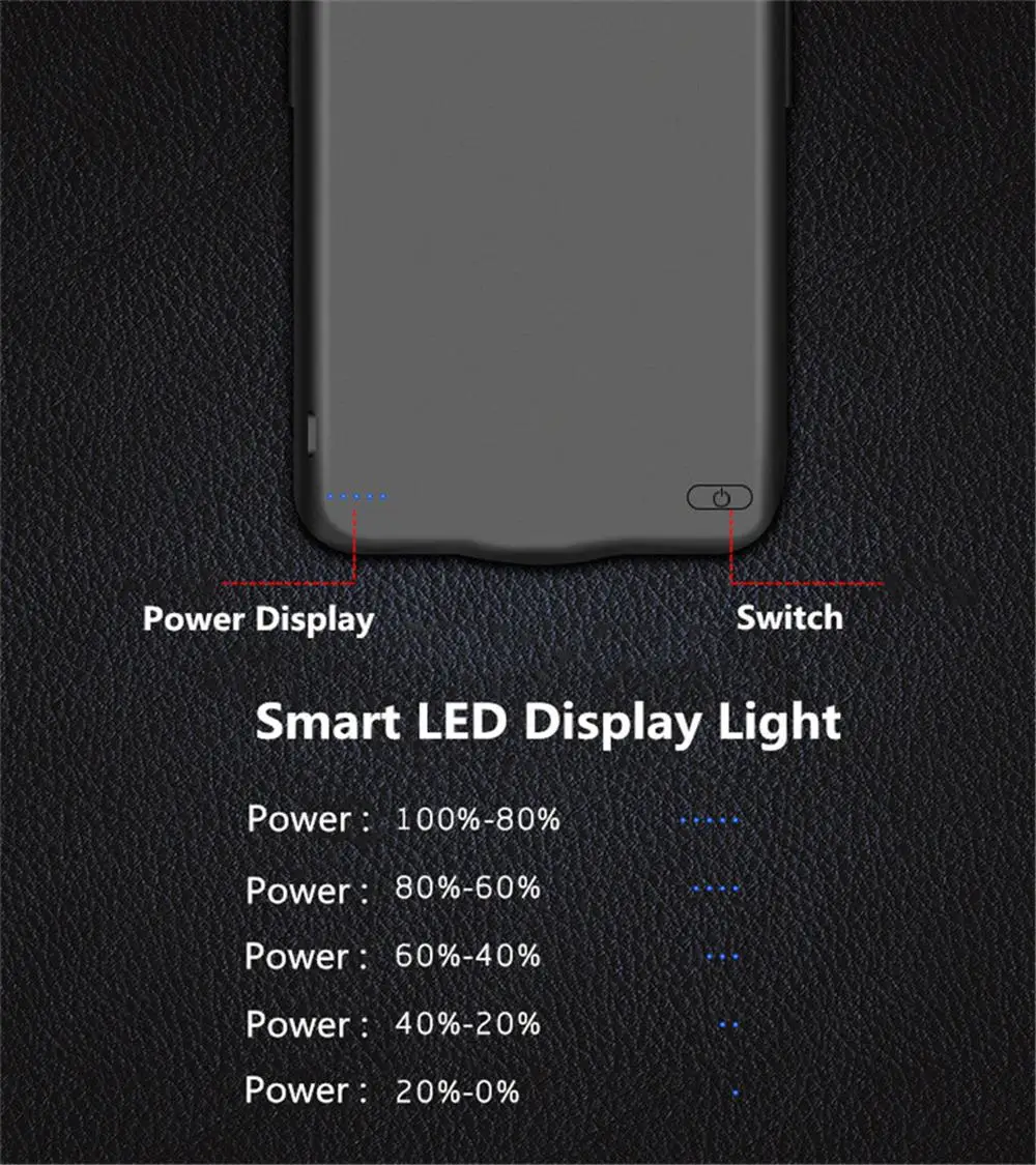 5500mAh ударопрочный аккумулятор зарядное устройство чехол для Xiaomi Redmi Note 7 внешний блок питания чехол для Redmi Note 7 Pro задняя крышка