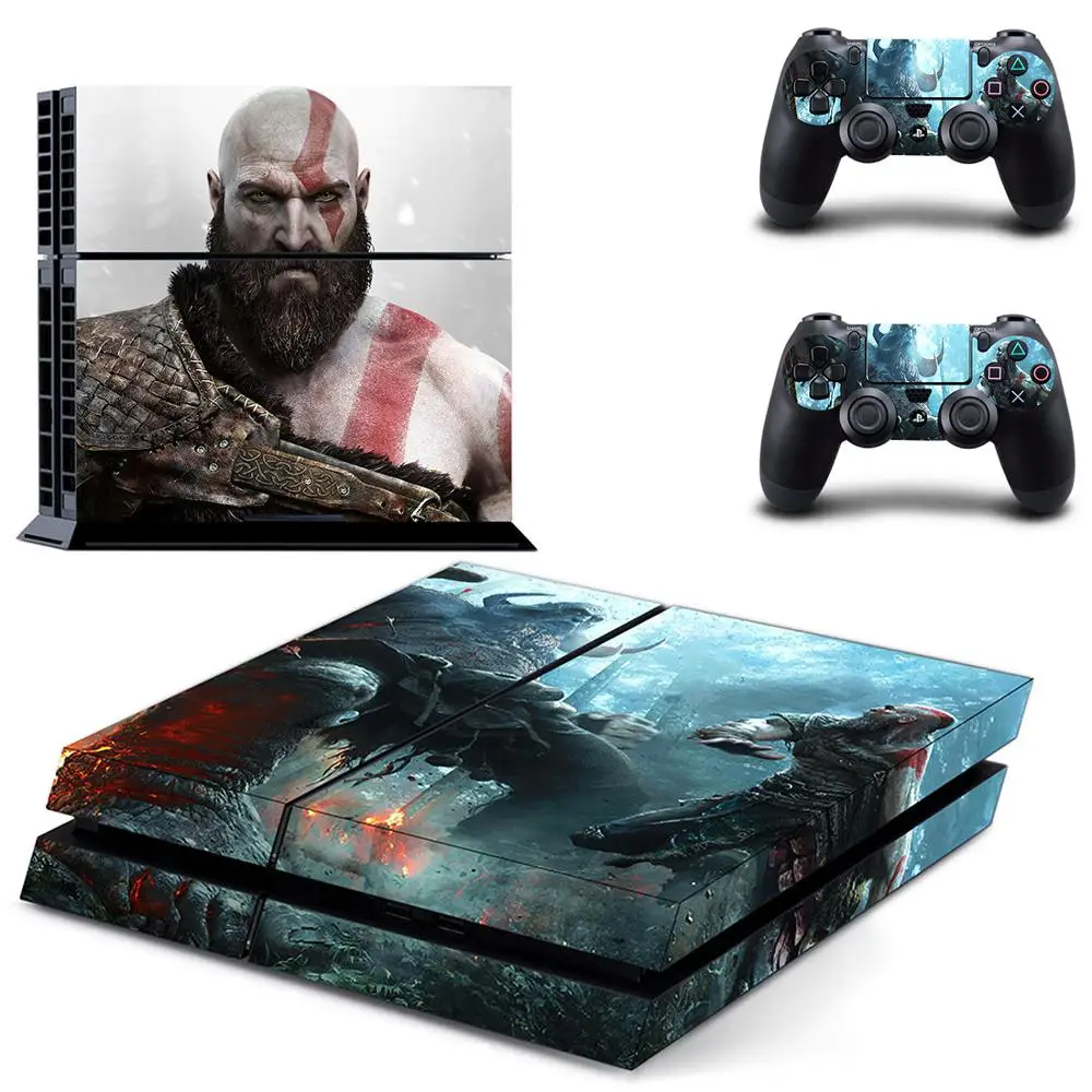 Стикеры God of War PS4 Play Station 4 виниловые наклейки для Sony PlayStation консоли и