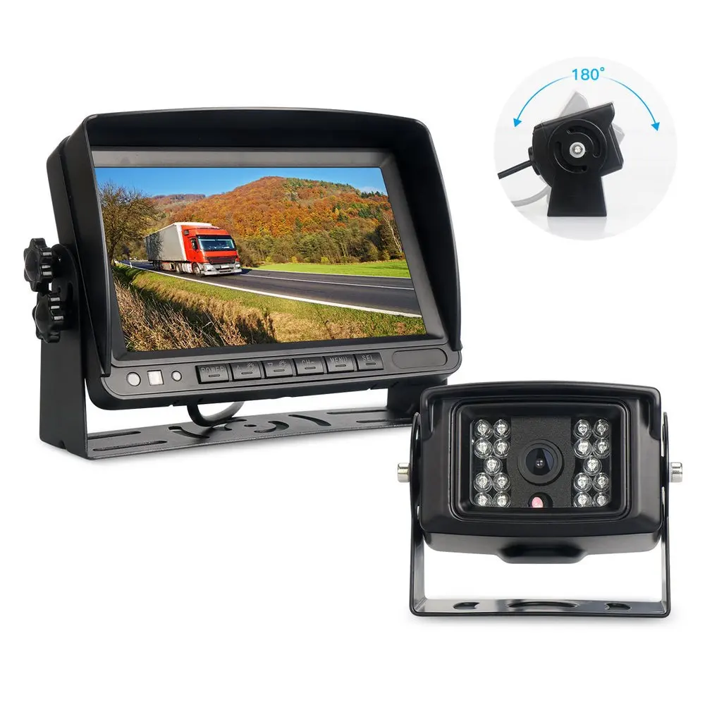 

7" Car Monitor 1080P LCD Car Rear View Camera Parking Rearview System for Backup Camera Waterproof Night Vision Backup Camera