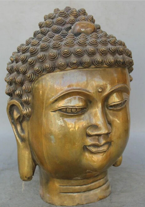 WBY 925 + 14 &quotАнтичный Тибетский буддизм медь Шакьямуни Амитабха статуя бюста и