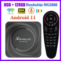 x88 pro 20 rk3566 tv box android 11 8gb ram 128gb rom support voice google play youtube media player 4gb 32gb 64gb set top box