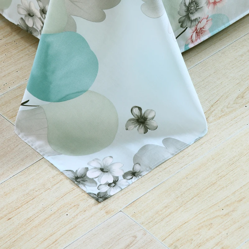 Роскошная простыня Геометрическая с цветами в клетку наволочка Королевский