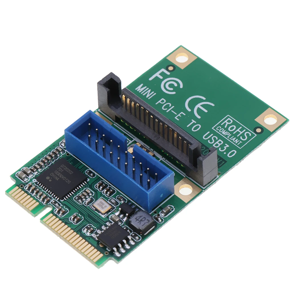2 порта PCI E USB 3 0 экспресс карта Mini Express концентратор контроллер адаптер с