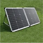 Стеклянная солнечная панель 100 Вт (2 шт. 50 Вт), солнечная панель 12 В монокристаллическая солнечная батарея для фургонапутешествийкемпинга, легко носить с собой