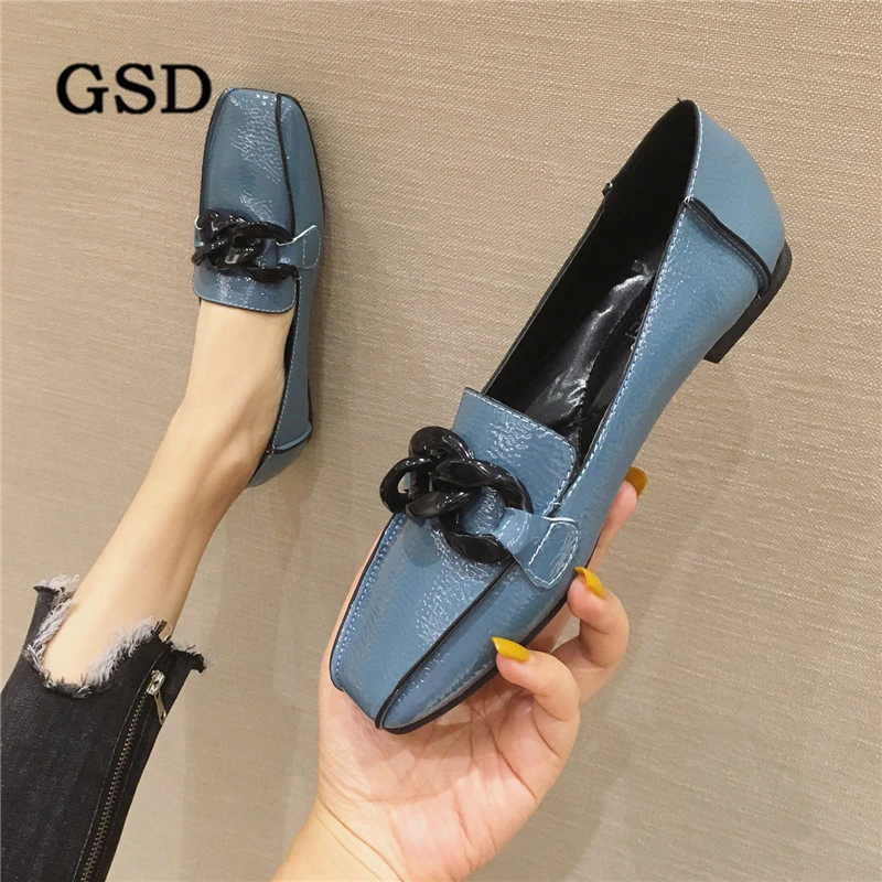 Новый большой Размеры для женщин Дизайнерская обувь с заклепками Женская на