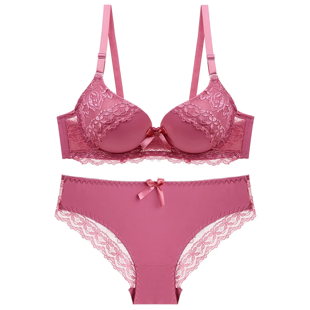 

Кружевное нижнее белье, привлекательные комплекты с бюстгальтером, удобный декоративный цветочный женский комплект нижнего белья с бантом...
