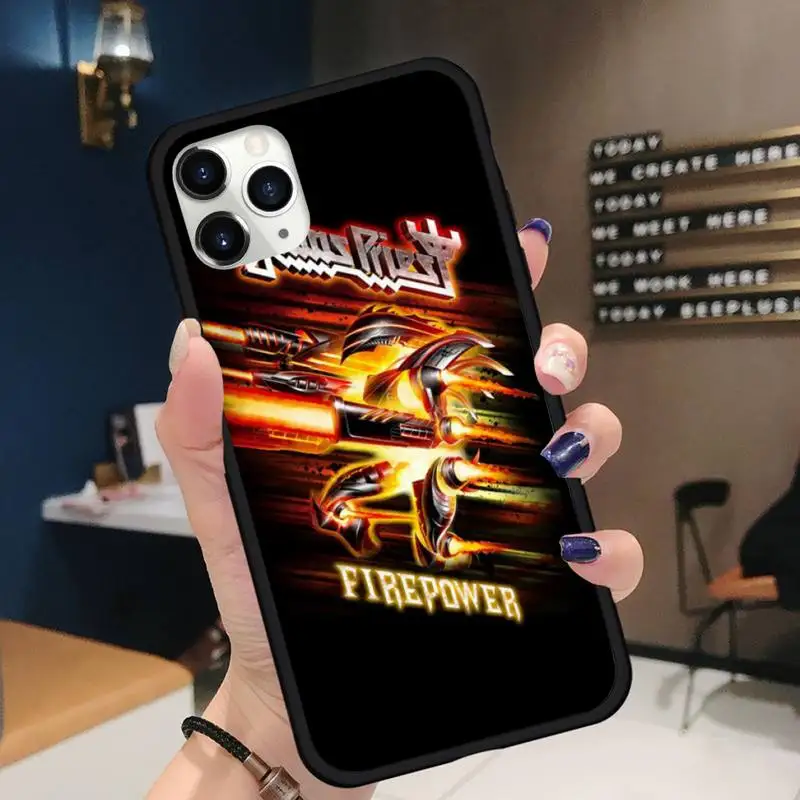 

Judas Priest Rock Band Logo Phone Case for iPhone 11 12 pro XS MAX 8 7 6 6S Plus X 5S SE 2020 XR Soft silicone