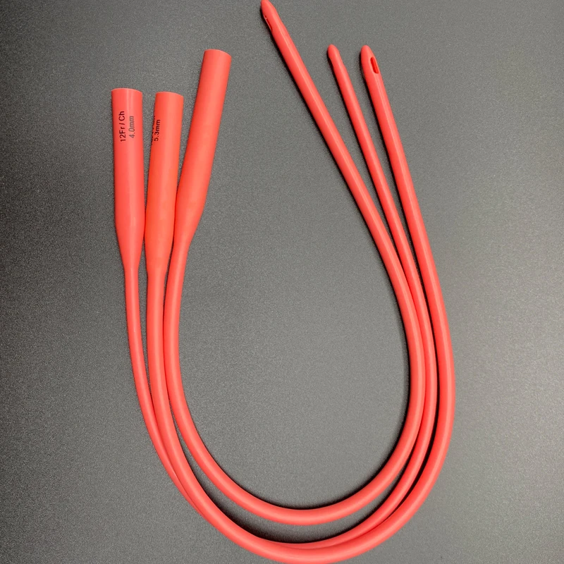 1 шт. Медицинский красный катетер 100% латексный урологический foley одноразовые