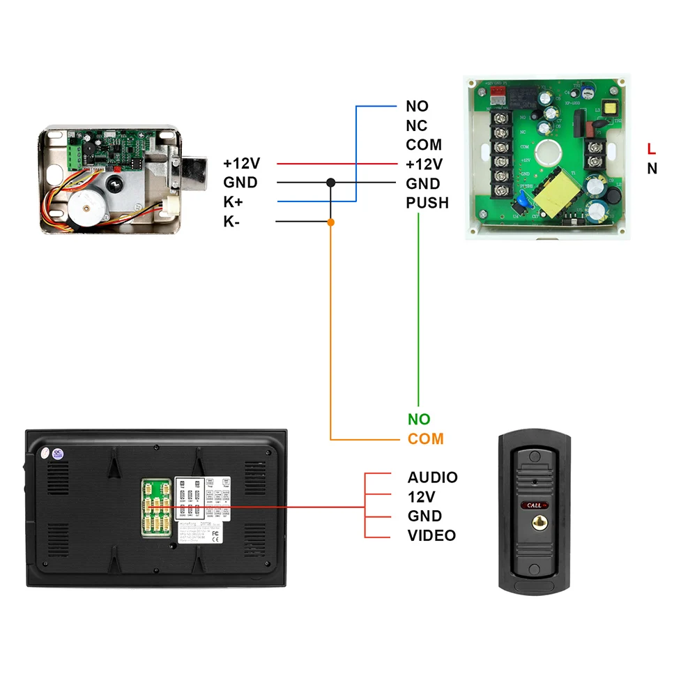 Электронный дверной замок Homefong для видеодомофона поддержка Удаленная