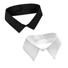 Классический черно-белый воротник для рубашки, винтажный съемный воротник, накладной воротник, лацкан для мужчин и женщин, аксессуары для одежды